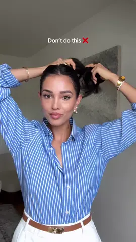 Clip bun hack ❤️ #hairhack #hairstyle 