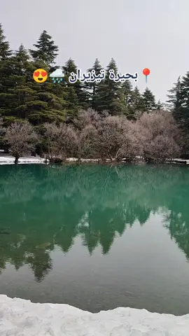 بحيرة أفرط فوذن بجبل تيزيران 🌨️ 📍باب براد ، إقليم شفشاون 😍✨ #التجارب_تعاش_ولا_تحكى 🌿🍂