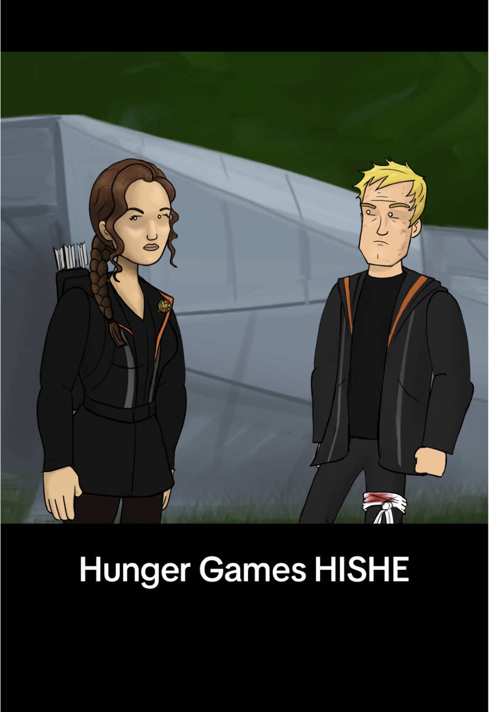 Hunger Games HISHE - were you Team Peeta or Team Gale? #animation #hungergames #cartoon #fyp 