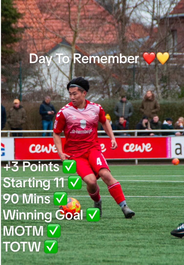 March 16, 2025: Derby Day vs VfL Oldenburg 🇩🇪⚽️. A day to not forget, Swipe Right 👀! Check reels for the full day + celebrations! Shoutout @eazysatelier for all the photos!  Starting 11 ✅ 90 mins ✅ Winning Goal ✅ +3 Points ✅ MOTM ✅ TOTW ✅ Like this video, share with others, follow for more, and comment what content you want to see! More to come soon 💪 IG: https://www.instagram.com/mcsoccer__?igsh=MWF6Yzk3azdoaWlhcA== YouTube: https://youtube.com/@mcsoccer_8?si=EN4HOivVWpXWKWwn : https://www.tiktok.com/@mcsoccer_?_t=8qkoUTAcpnS&_r=1 #Dayinthelife #pathtopro #Jucoproduct #football #germany #usa #canada #footy #footytiktok #fyp #explore #explorepage #Soccer #soccerlife #reels #fitnessmotivation #soccerskills #soccerplayer #soccergame #journey #inspiration #motivation #shorts #goals #dream #adventure #work #grind #story #likeforfollow #viral_video #viral #winners #champions #goal #following #followers➕ #followback #follows #yourbestshot #yourpage #nike #adidas #live #likе #likeit #like? 