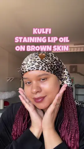 Shade is Tamarind #lipstain #lipoil #kulfi #brownlipoil 