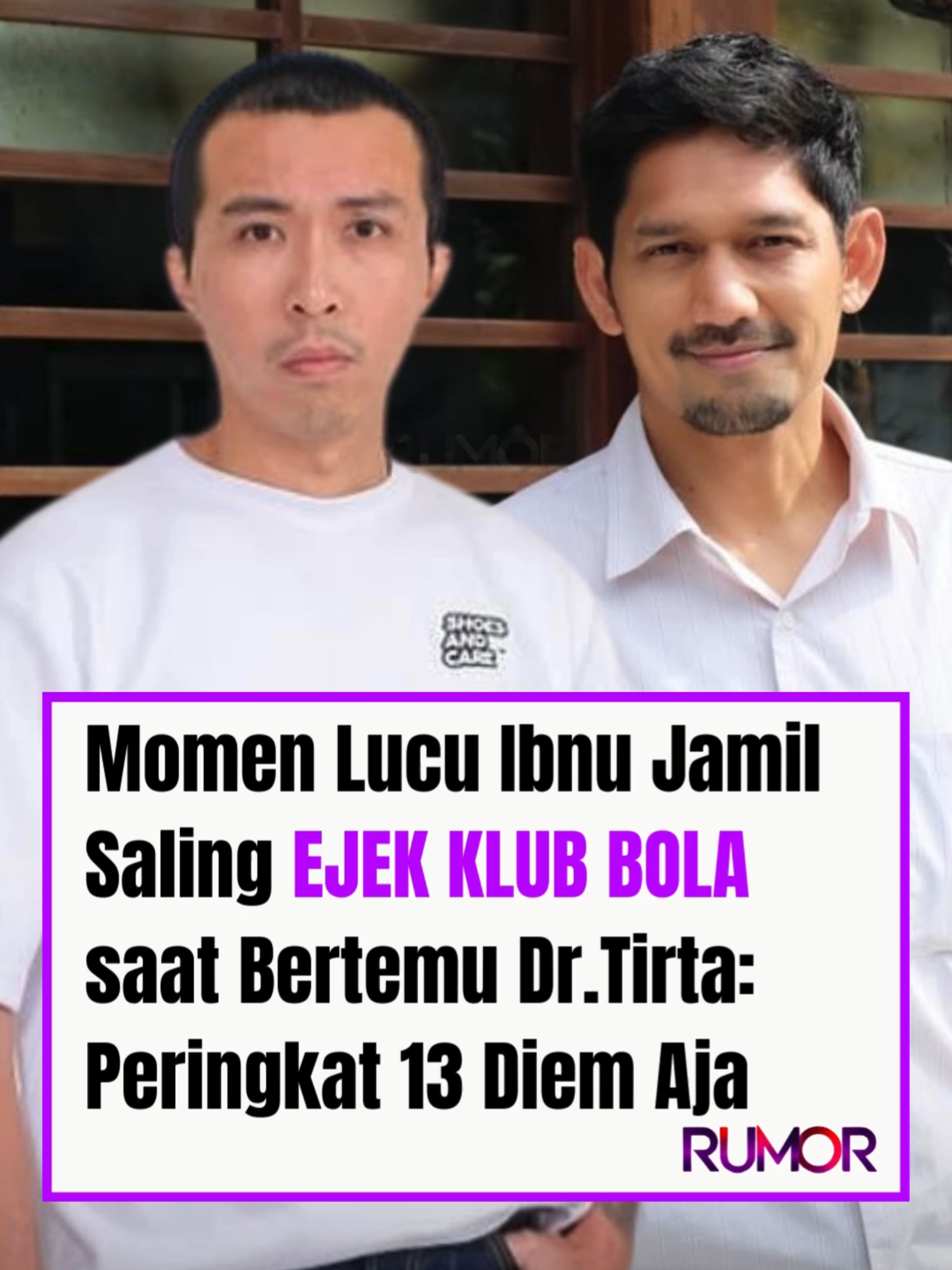Momen lucu Ibnu Jamil dan Dr. Tirta saling ejek klub bola #ibnujamil #drtirta #klubbola