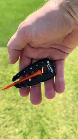 This golf tee setter puts your tee in the ground at the right height every time  #golf  #golftee  #golfer  #golftok 