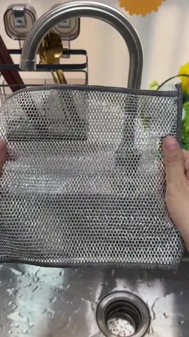 10 Counts Multipurpose Non-Scratch Wire Dishcloths – Double-Layer Reusable Dishwashing Rags for Wet & Dry Use, Kitchen Cleaning Cloth for Sinks, Pans & Dishes, Washable & Durable #fyp #fory #foryoupage #tiktokshop #tiktok 