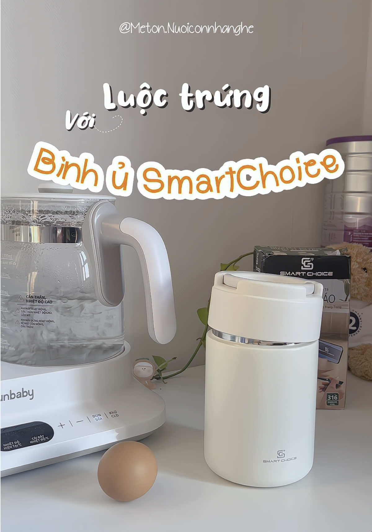 Bình ủ cháo chân ái của nhà Smartchoice nha các mom ơi.  Item khum thể thiếu luôn. Ngoài ủ cháo ra thì các mom nghĩ còn dùng làm gì được nữa nè?? #mẹton #nuôiconnhànghê #smartchoices #smartchoice #binhuchao #binhgiunhiet #mevabe #embedangyeu 