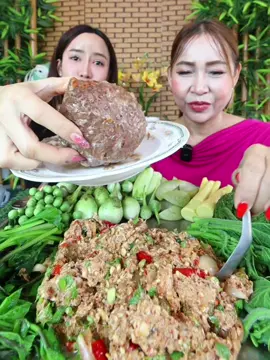 ป่นปลานิลลวกผักแหนมหมูยักษ์#ป่#ป่นปลาล#ปลาว#ลวกผักั#ผักิ#กินกับแพทi#tiktokพากิน