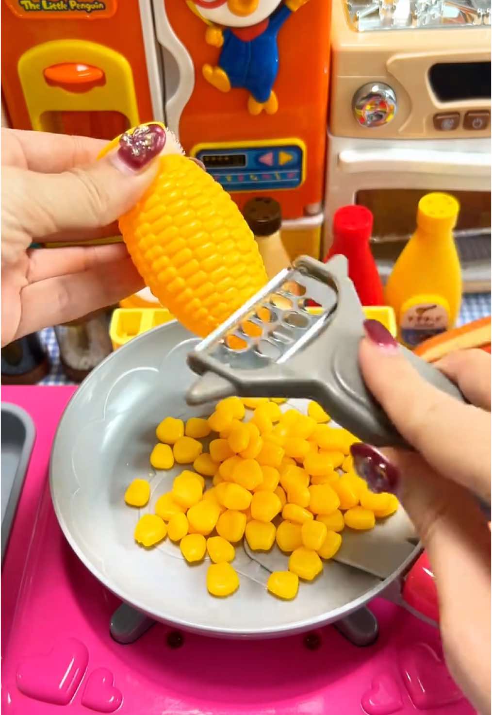 🤎🍿카라멜팝콘 만들기🍿🤎 (Making caramel popcorn!) #asmr #asmrsounds #asmrvideo #satisfying #cooking #fun #joy #cute #adorable #famous #fyp #toy #toys #play #playing #review #unboxing #장난감 #요리 #추천 