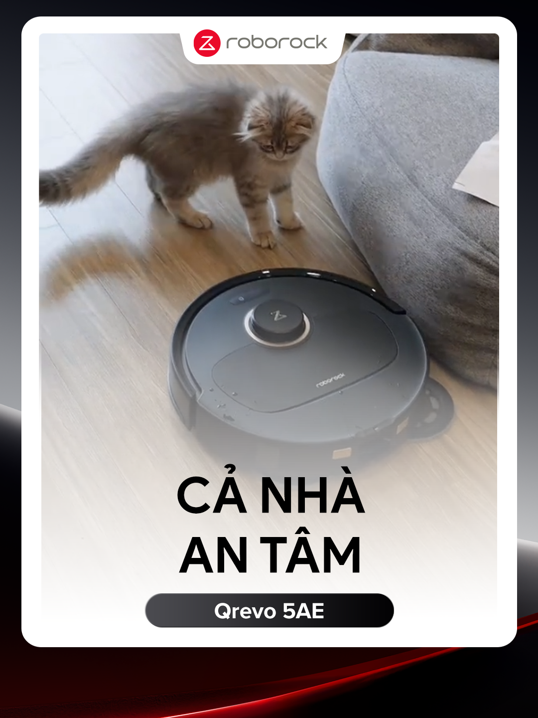 ✨ Ba mẹ ơi, bí kíp giữ nhà sạch chuẩn đây rồi! 🏡 Nhà sạch – bé khỏe – mẹ an tâm. Qrevo 5AE thành công gói ghém không gian ngọt lành! Bé yêu tự tin lớn lên khỏe mạnh nhé! #Roborock #RoborockVietnam #OtechVietnam #Qrevo5AE #meotis