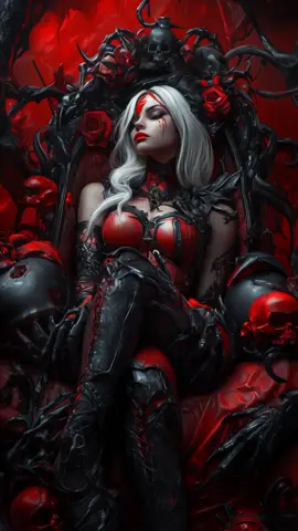 Queen of the underworld  #evanescence #goingunder #gothic #gothgirls #gothicstyle #queen #artstyle #aivideo #nuclearsubmachine #beauty #vampire 