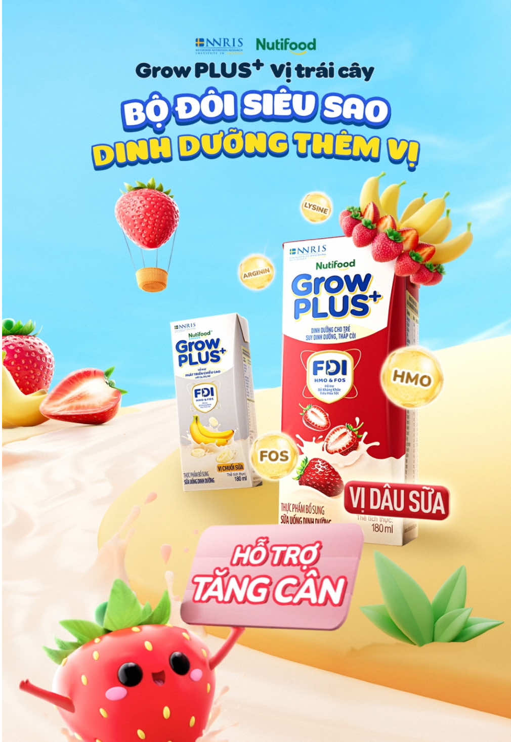Ơ ĐỘNG ĐẤT HẢ? HÔNG PHẢI! ĐÓ LÀ SIÊU NHÍ ĐANG VUI CHƠI! Mẹ hãy để các bé thỏa sức vui chơi, khám phá thế giới vì nay đã có BỘ ĐÔI SIÊU SAO Nutifood GrowPLUS+ Vị Dâu Sữa và Vị Chuối Sữa cùng tiếp thêm dinh dưỡng - bổ sung Vitamin D3, K2, Arginin hỗ trợ tăng chiều cao, Kẽm và Lysine hỗ trợ tăng cân hiệu quả, vừa có vị ngon tiếp thêm niềm vui cho bé nữa đó Mẹ ơi!! #NutifoodGrowPLUS #fruity #bodoisieusao #dinhduongthemvi #GrowPLUSvitraicay #GrowPLUSvichuoi #GrowPLUSvidau