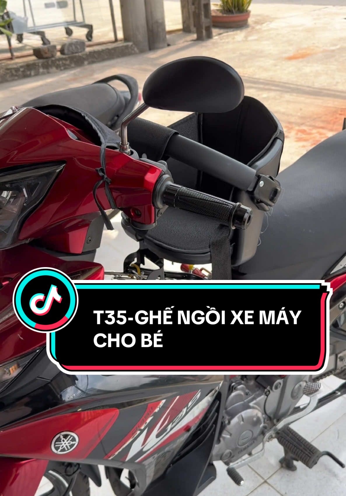 T35-GHẾ NGỒI XE MÁY CHO BÉ CÁC DÒNG XE SỐ #ghengoixemaychobe #ghengoixemaycaocap #t35 #ghechobe #tiktokshop #phukienchobe #xuhuong2025 