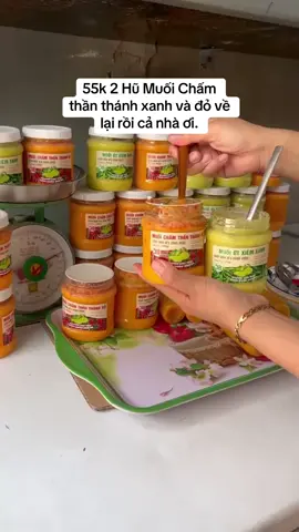 55k 2 Hũ Muối Chấm thần thánh xanh và đỏ về lại rồi cả nhà ơi.#trending #thinhhanh #viraltiktok #xh #muoicham 