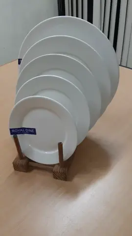 Royal Dine Porcelain 4pc White Plate. dinner plate dinner set dinnerware #dinnerware  #glassware  #plates #viralvideo  #trending 