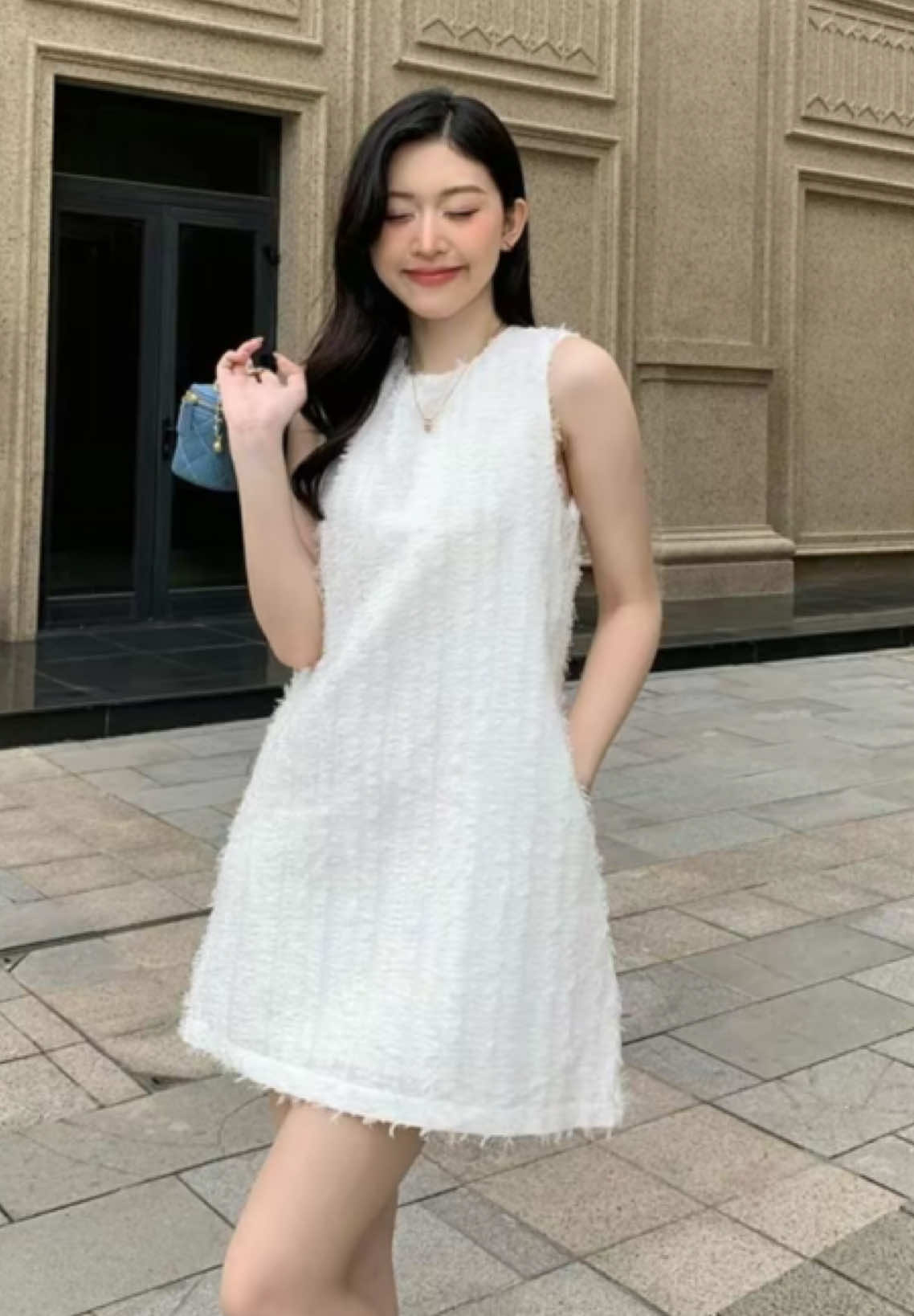Váy suông dáng ngắn có túi chất tơ dệt cao cấp #MinhLệClothing🛍️ #xuhuong #thoitrang #sangtrong #thietke #xinh #vay #vayxinh #vayxinhmoingay #vaysangchanh #vaysuong #vaydangngan #fyp #fypシ゚ #tren #Viral 