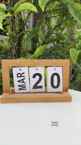 last year ko pa to binili goods pa sya 🫶😍 #deskwoodencalendar #deskcalendar #calendar #aestheticcalendar 
