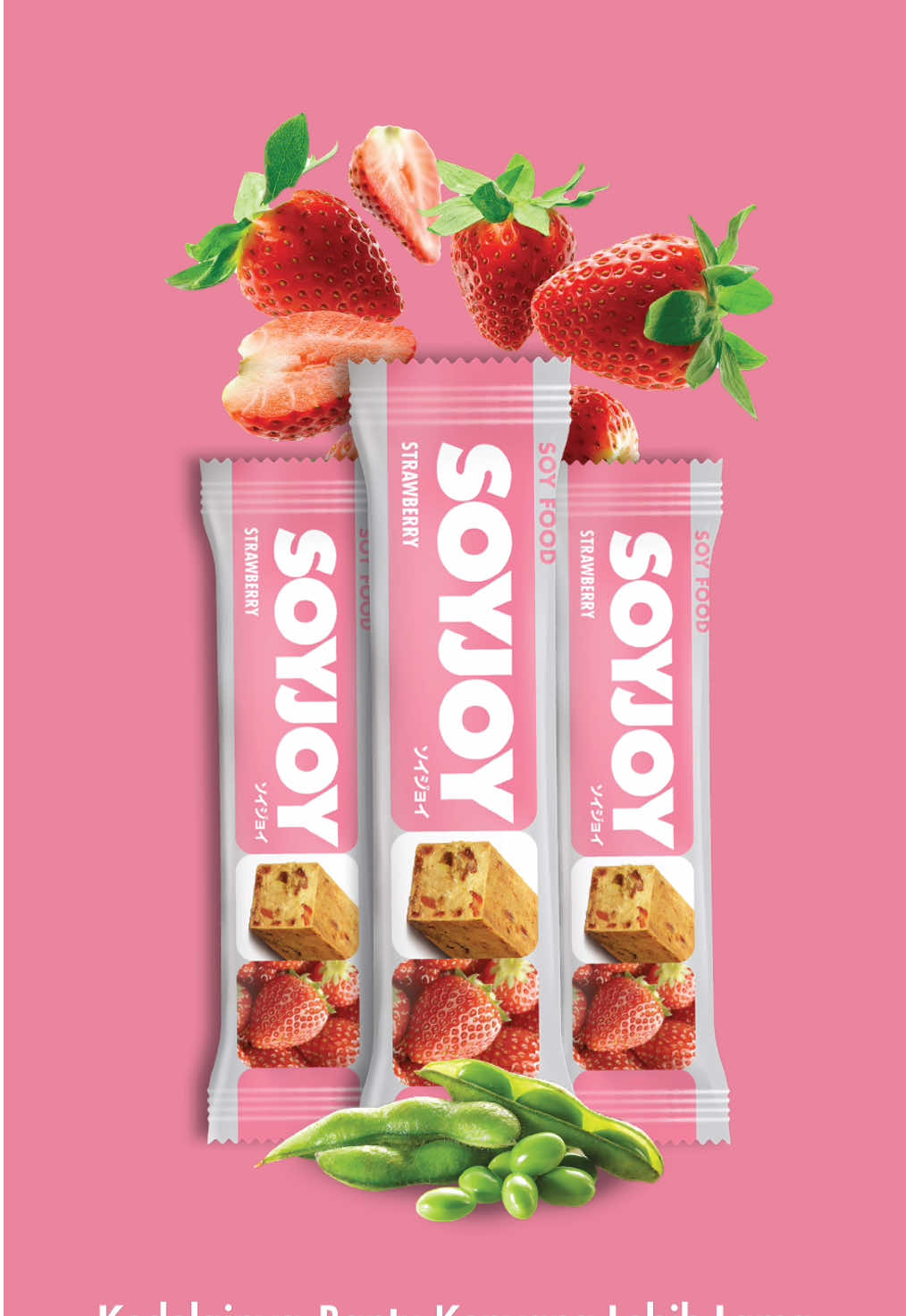 Nikmati perpaduan #KebaikanKedelai dan kesegaran stroberi dalam SOYJOY Strawberry 😍👌  Siap coba kesegarannya? #SOYJOY #MakanSOYJOY