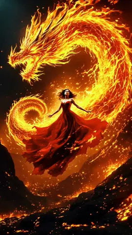 👑🐉Behold the unstoppable power of fire! A fiery dragonqueen rises, summoning a dragon of pure flames. As embers swirl and lava cracks beneath her, she commands the inferno with unrivaled grace. Witness the breathtaking fusion of beauty and destruction!🐉👑 #creatorsearchinsights #coollivewallpapers #livewallpaper #4klivewallpaper #dragon #dragonqueen #beast #fire #inferno #fantasyart #fyp #fyi 