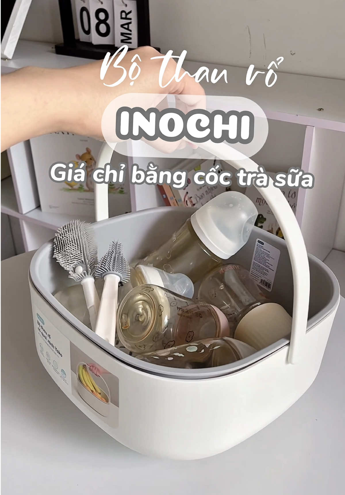 Loại thau nhựa này bền mà đẹp mấy bà ơi, chứ cái thau gấp gọn nhà mình nhanh ẩm mốc quá 🥲🥲 #thauruabinhsua #ruabinhsua #thaugapgon #mamamy #nuocruabinhsua 