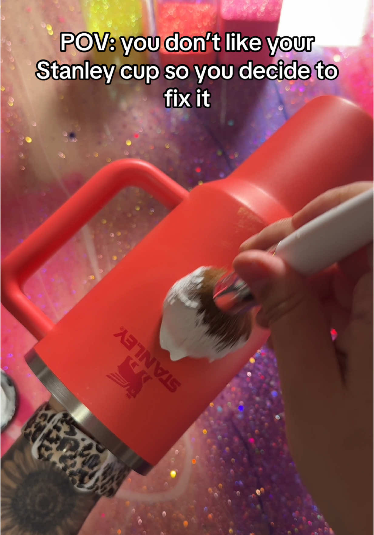 I think i fixed it amazingly. Results at the end.  #stanleytumbler #stanleycups 