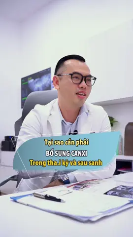 Khi mang thai tại sao cần bổ sung canxi? Tác dụng là gì?  #bsthach #mebau #LearnOnTikTok #canxihuucouc #giamchuotrut #ydgr