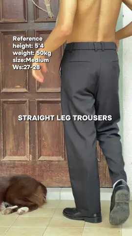 Straight leg trousers. #straightcuttrousers #loosefittrousers #widelegtrousers #baggytrousers #straightlegtrousers #trouserformen #trousersoutfit #trouserpants 