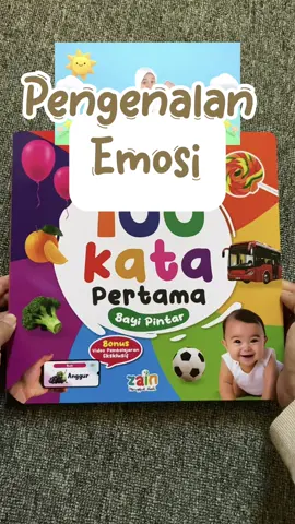 Mengenalkan emosi kepada sikecil🤩🥰 #100katapertamaku #100katapertamabayipintar #bukuanak #kidsmedia #manfaatbukuuntukbayi 