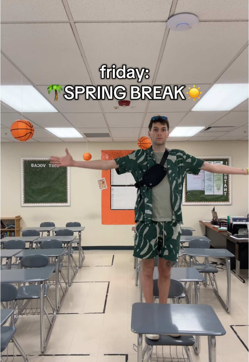 undercover spirit week x spring break week #teacherlife #teacher #genzteacher #maleteacher #middleschoolteacher #education #springbreak #teacherootd #ootdinspiration #teacherfit #spiritweek #fyp 