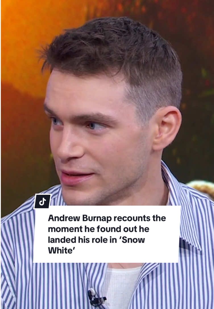 Landing his role in ‘Snow White’ was really a life-changing moment for Andrew Burnap ❤️ #snowwhite #disney #andrewburnap #actor