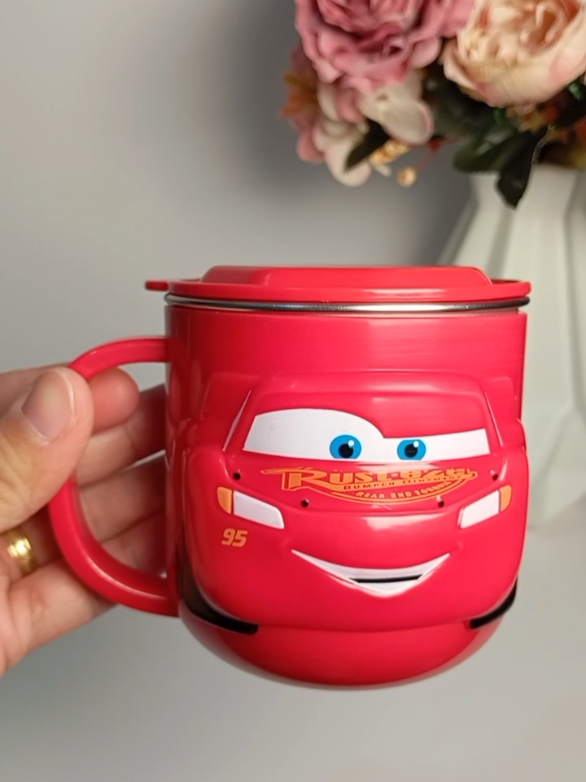 ✔️Thermal ✔️ Durable  ✔️With Lid ✔️ With Handle ✔️ Heat resistant  ✔️ Stainless  #mcqueen #drinkingcup   #fypspotted #fyp #character 