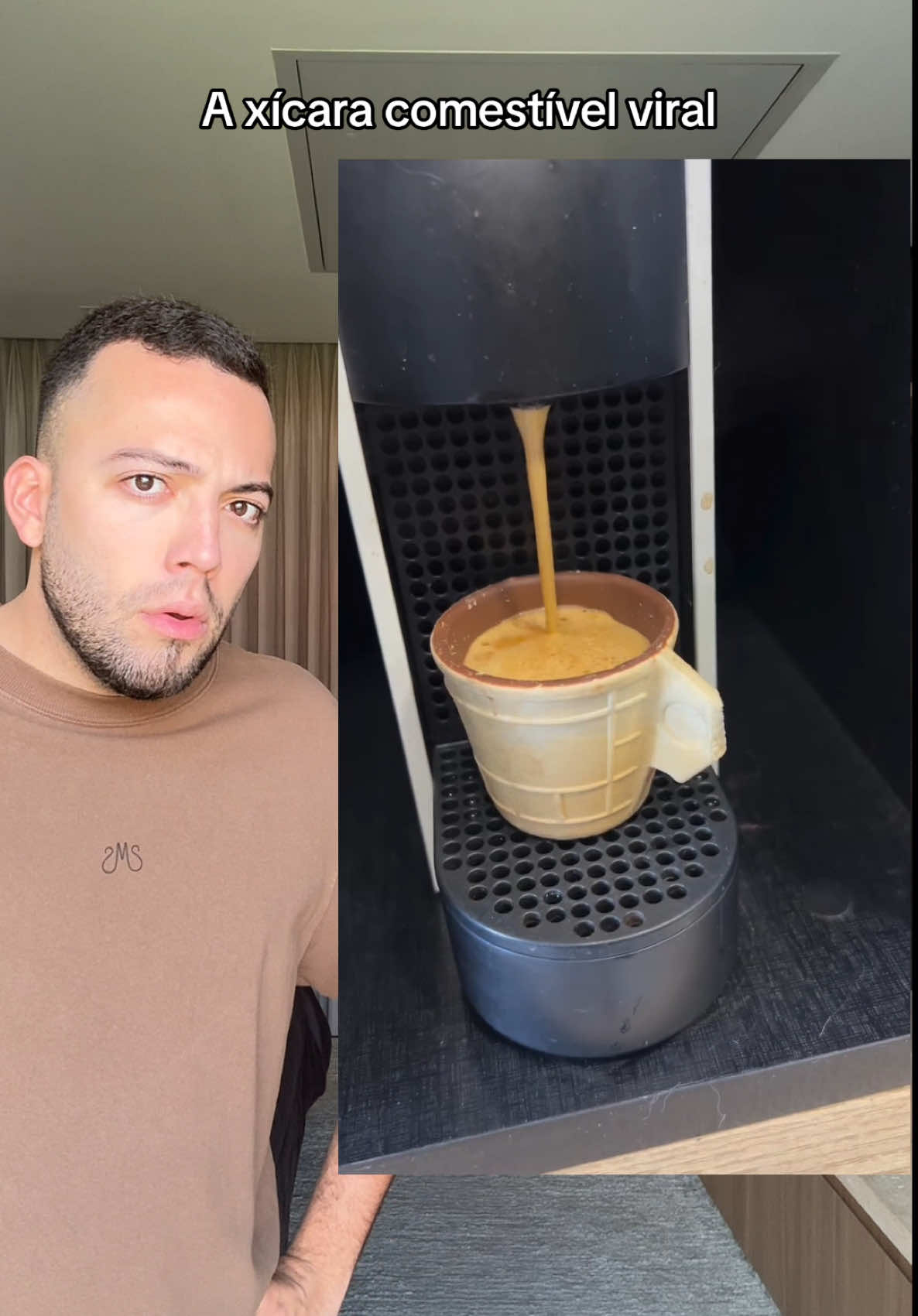 Lavar xícara NUNCA mais, o negócio agora é comer! kakakakaka Algm pode providenciar prato, garfo, tudo comestível? 😋 Manda pra algm que AMA café