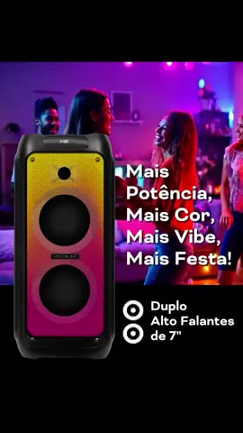 Mais potência, mais cor, mais vibe! Com 1800W RMS, duplo alto-falante, função TWS e iluminação RGB, a V7 FIRE transforma qualquer ambiente em uma pista de dança. Graves intensos, luzes vibrantes e conectividade total para você curtir ao máximo. Garanta já a sua e leve a festa para onde quiser. Compre agora no nosso site, link na bio. Inove. Amplifique. Inspire. #inove #amplifique #inspire #caixadesom #speakers #fonedeouvido #earphone #headphone #portatil #vitrola #festaemcasa #happyhour #karaoke #essaéminhavibesound #V7 #V12Power #tatawerneck #diadoconsumidor #mêsdoconsumidor #promoçãoexclusiva