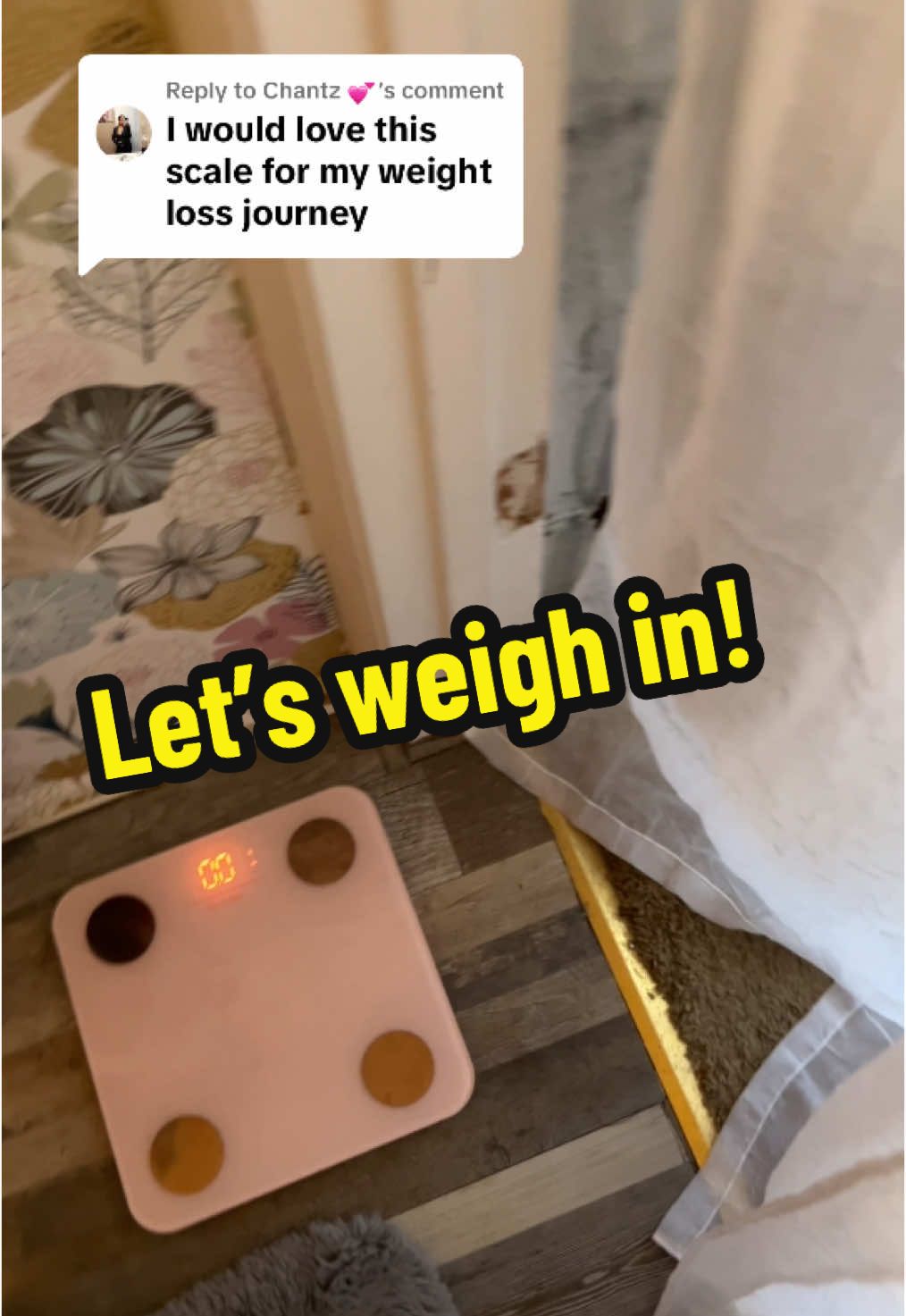 Replying to @Chantz 💕 #smartscale #bathroomscale #weightlosstipsandtricks #over40tiktok #tiktokshopcreatorpicks #springtok 