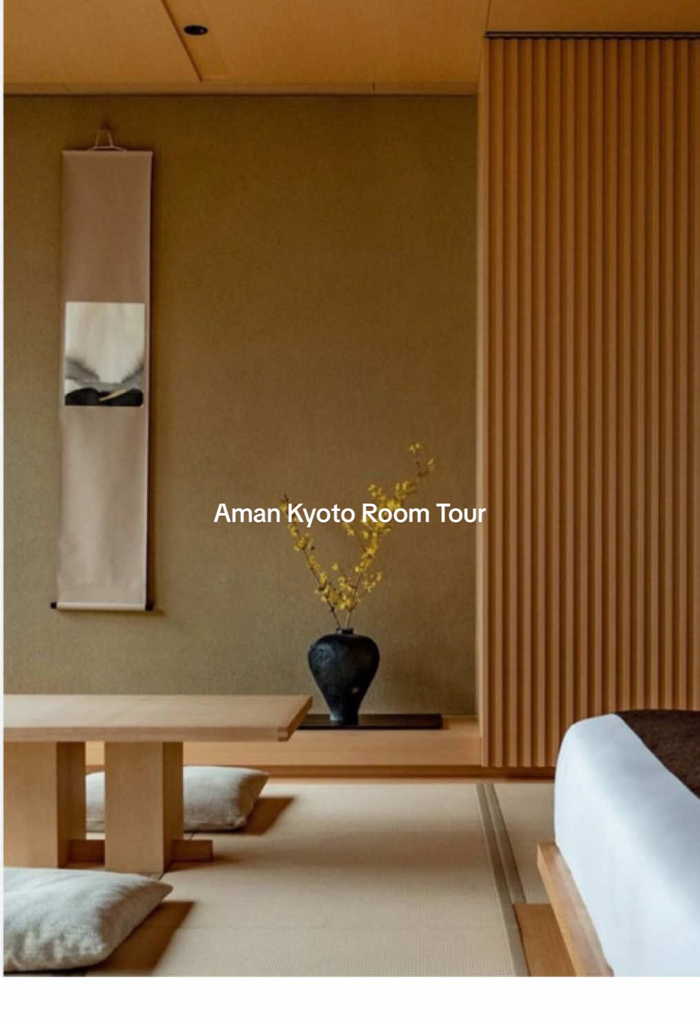 when you get upgraded to the biggest suite at the Aman 🌸 #suiteatthesetai #kimk #RoomTour #luxurytravel #amankyoto