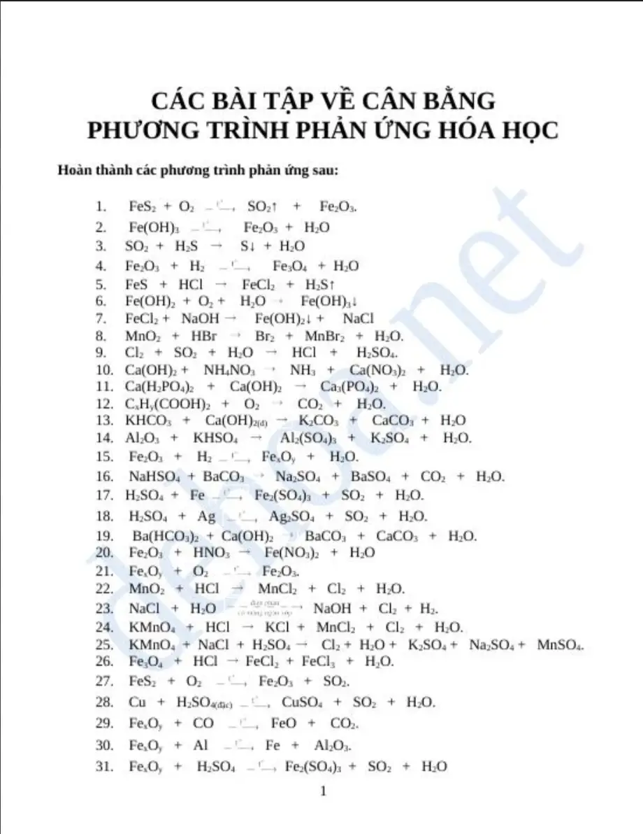 Cân bằng thử chút phản ứng rồi hãy đi nha người đẹp🥰🥰#xuhuong #Thichhochoa #hóahọc #LearnOnTikTok #trending #tiktok #Love #toiyeuhoahoc #hoahoc #tôiyêutiktok 