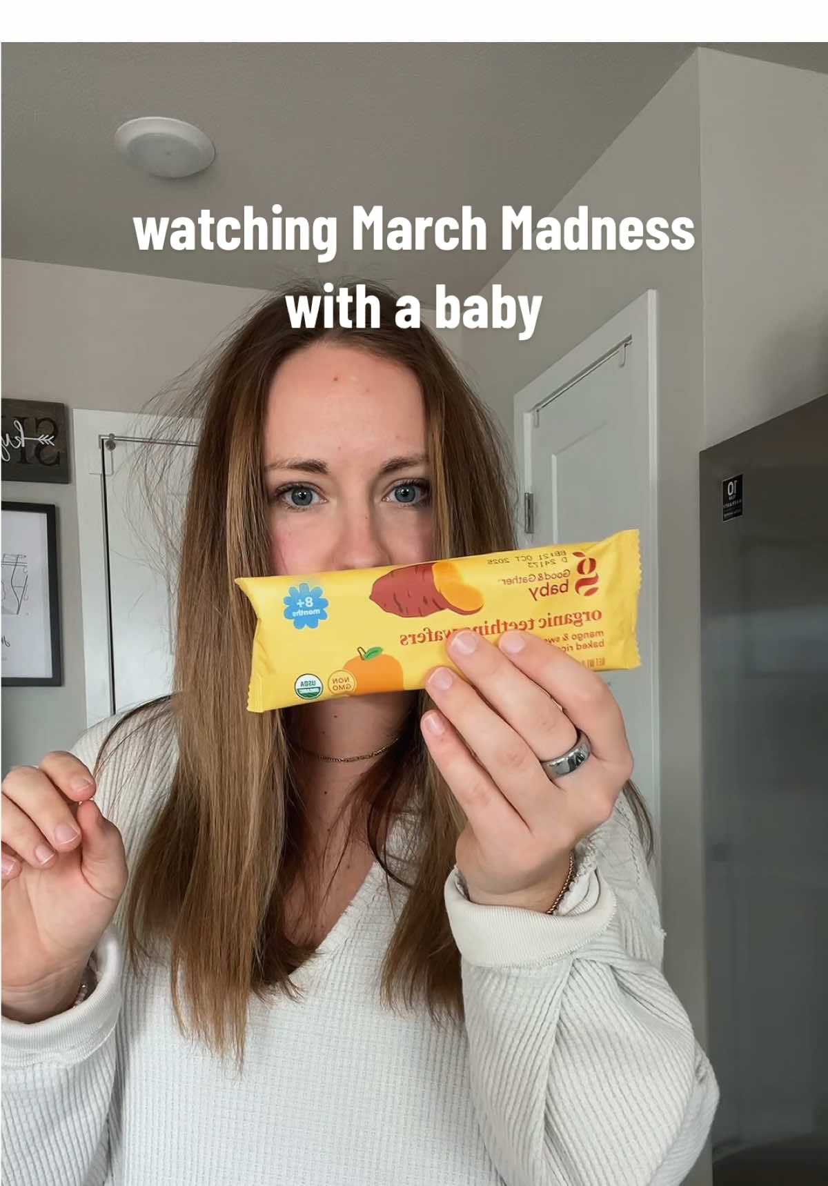 all the things to be able to go watch March Madness with a baby 🏀 #momlife #diaperbagessentials #diaperbag #newmom #babysnack 