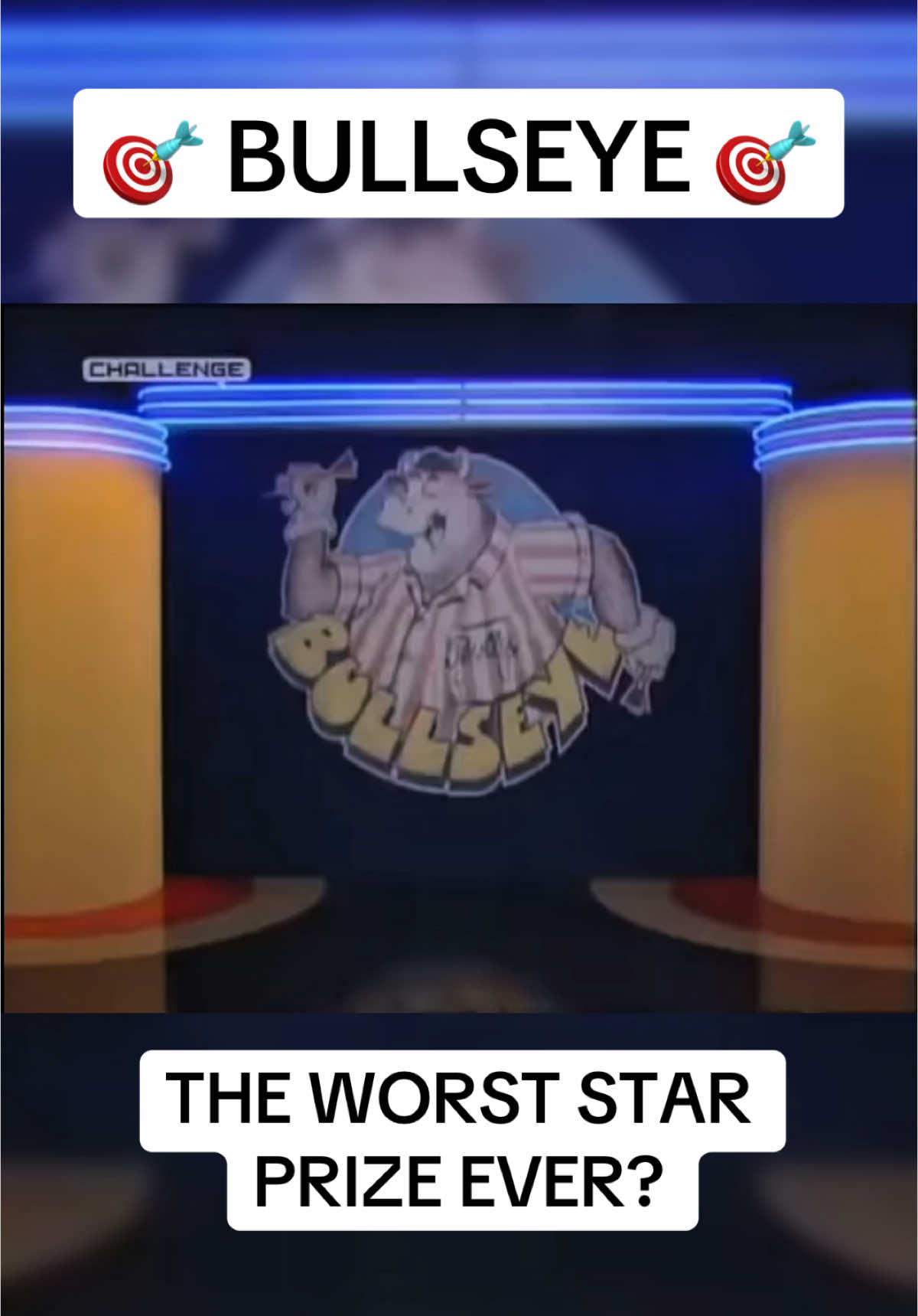 BULLSEYE THROWBACK 🎬🎬🎬 Wait for the prize 😂💀 #bullseye #tv #gameshow #darts #like #follow #repost #favourite #tiktok #fyp #fy #foryou #foryoupage #viral #highlights #clips #clip #foru #sports #winner #averagejoedarts #dartscommunity #funny #edit #CapCut #prize #bad #🎯 #comment #tiktokpoll 