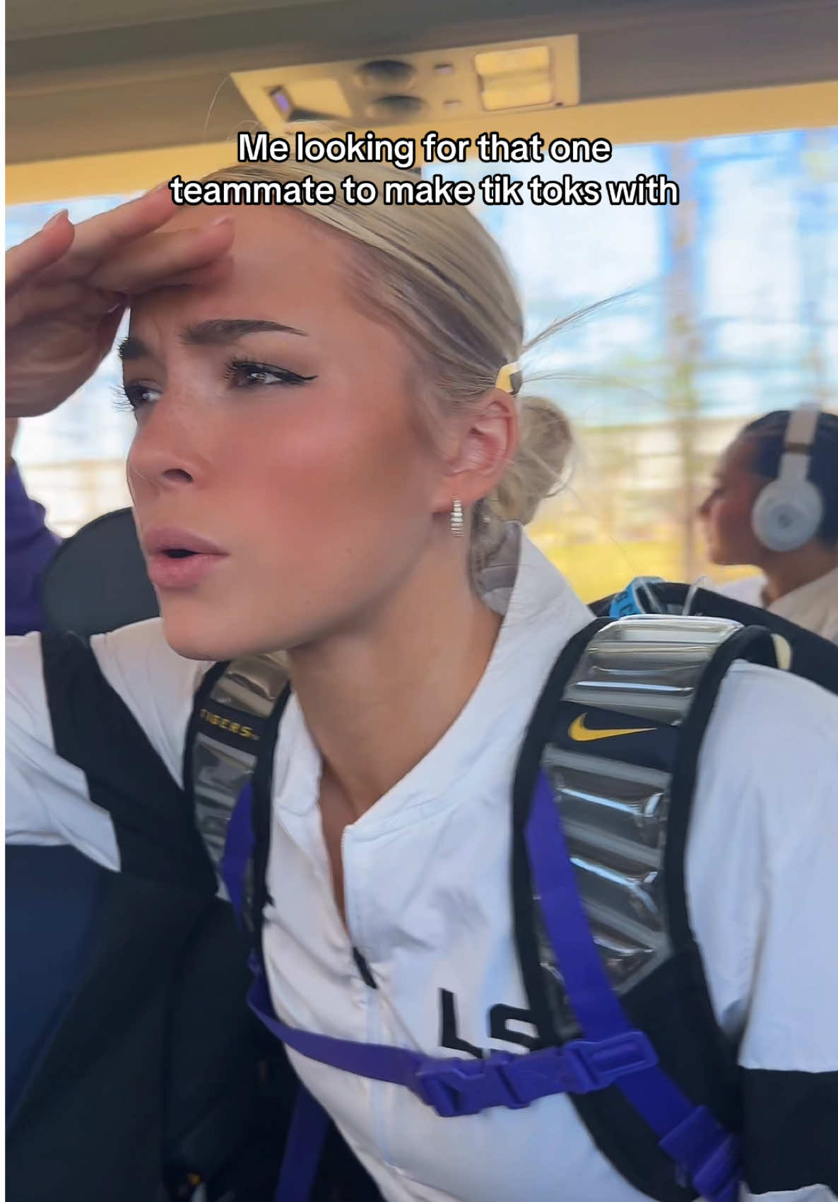 You can’t escape me @kj johnson #lsu #gymnastics #gameday #college