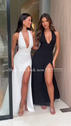 Sexy Halterneck V-Neck Slit Backless Strappy Summer Dress #newlook #dressermakeover #promdress #classystyle #bffgoals #fashionhacks #promdress #outfitsinspo 