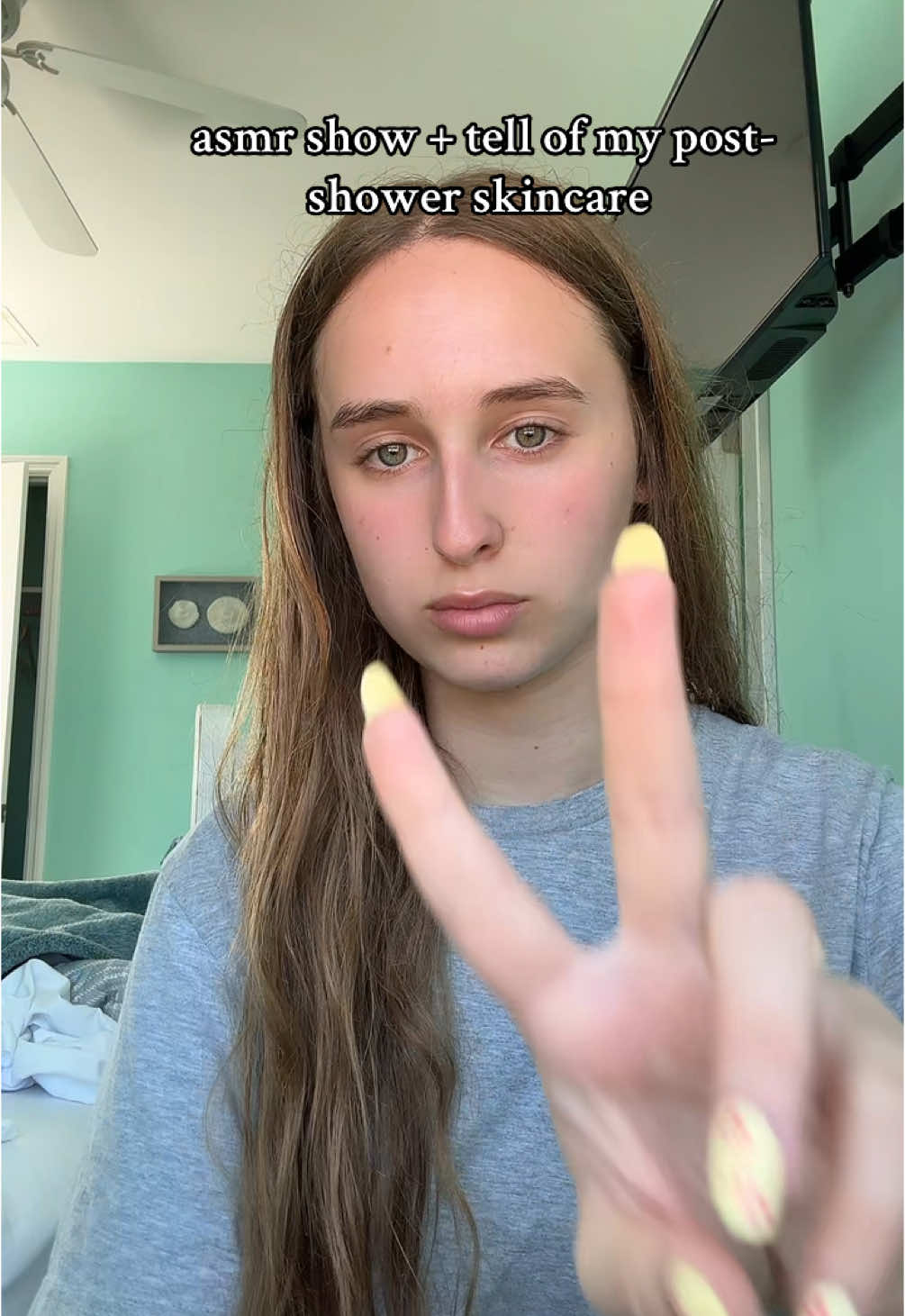 idk if this is cringy or satisfying but wow she finally dabbles into asmr #asmr #skincare 