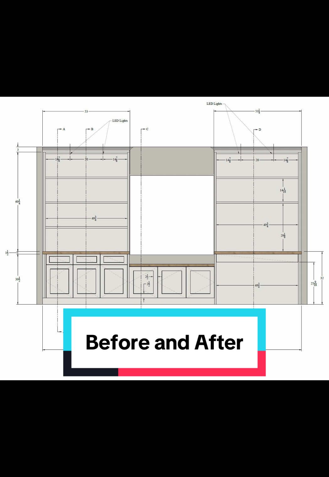 Before and After | Custom home office cabinetry  #homeoffice #customcabinets #homeimprovements #interiordesign #homeofficeideas #fypage #beforeandafter 