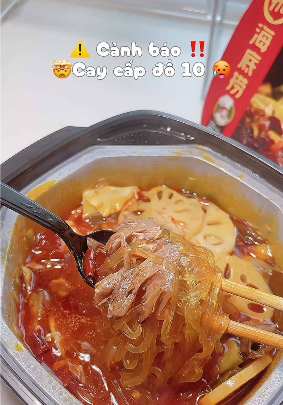 Nó ngon mà nó tê dạiiii~ luôn á #lautusoi #lautusoihadilao #unboxing #mukbang 