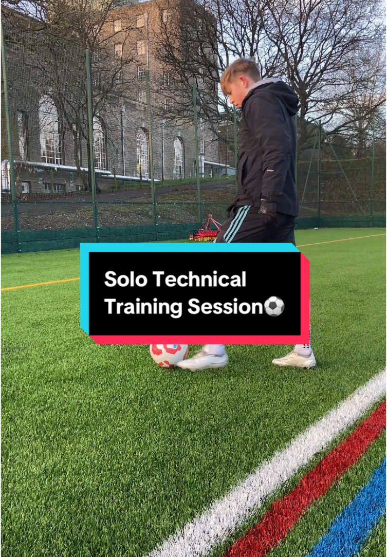 Solo Technical Training Session for Footballers! Part 1 - Cone Dribbling  Part 2 - Ball Mastery