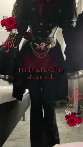 The editing took so long cuz everything I didn’t want to overlap ended up overlapping eachother 😿  Basically my whole outfit is thrifted on VINTED, except for my pants and shorts!!  #ouji #oujilolita #vampires #vampire #outfit #outfits #inspo #rose #roses #mha #kny #precure #smileprecure #glitterforce #malicemizer #vkei #heart #tattoo #roseoutfit #evanescence #fyp #foryou #foryourpage #4u #4you #real #dream #viral