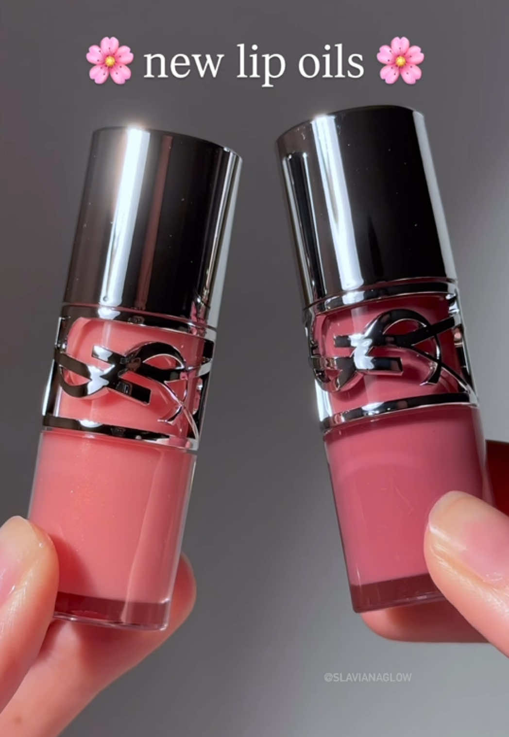 they are unexpectedly spicy 🥵🌶️ @YSL Beauty loveshine plumping lip oil glosses in 2 lucky moonstone 💕 and 44 nude lavalliere 🌸 #yslbeauty #loveshinelipoil #makeup 