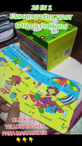 10 IN 1 USBORNE VERY FIRST WORDS FOR KIDS (10pcs BOOKS) KAYA CLICK THE YELLOW BASKET PARA MAKAORDER#10IN1USBORNE #usborn #10in1book #BOOK #books #usborne #usbornebooks #Usborne First Experience Book #viralvideo #viral #VIRAL #trendingtiktok #TRENDING #trendingsong #trendingvideo 