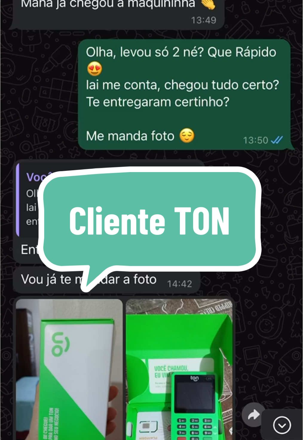 Mais um cliente TON satisfeito! 📦 Entrega Rápida 🚛 Frete Grátis  #maquininhadecartao #maquininhaston #maquininhavantagens #maquininha 