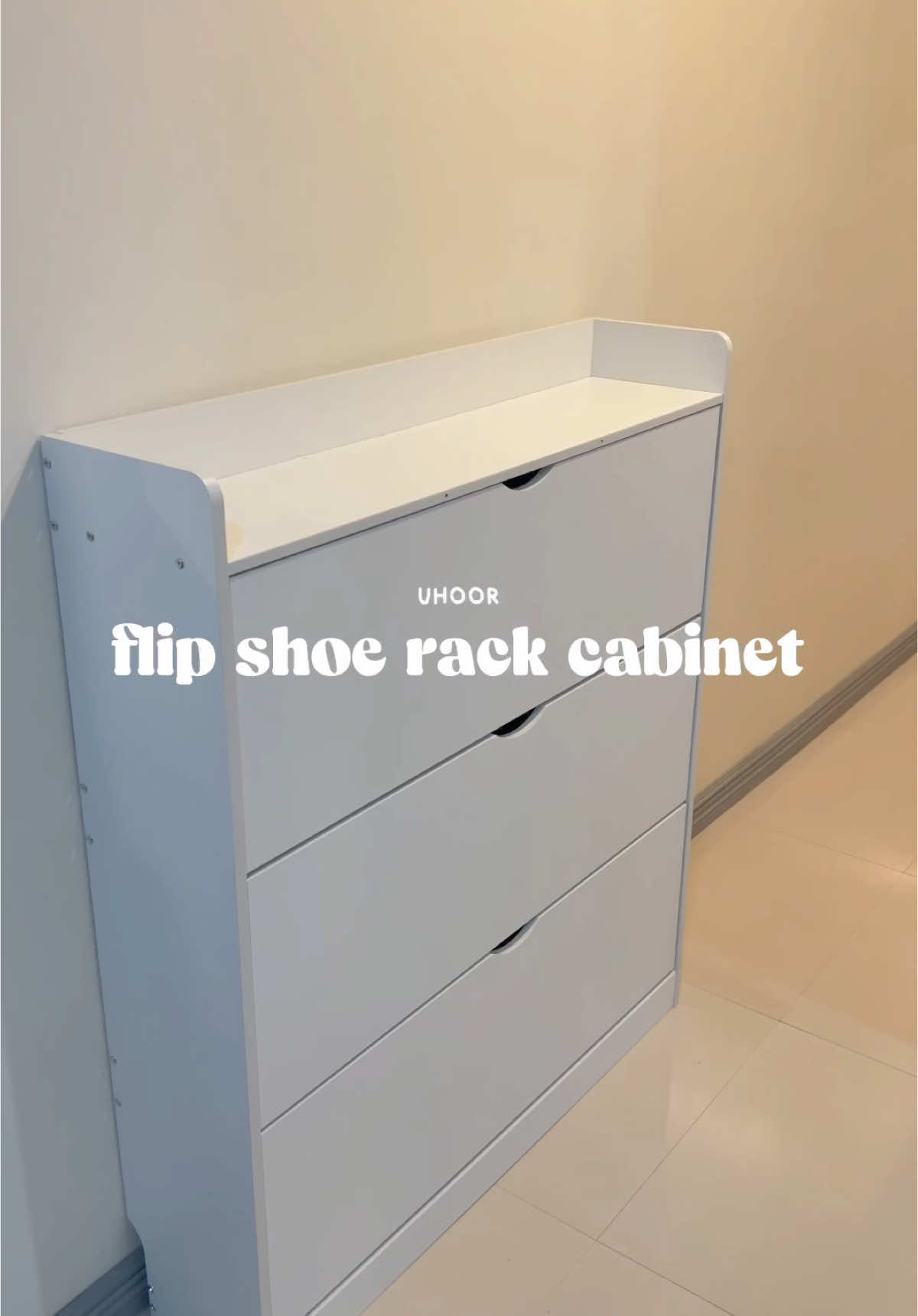 Unboxing my new shoe rack from Uhoor ♡  It's such a space-saver and super easy to assemble! ✨🗄️👟 #shoerack #shoeorganizer #shoecabinet #homeorganization #aesthetic 