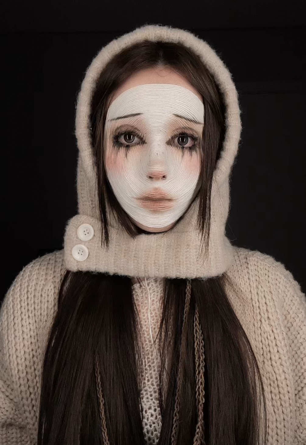 don’t turn on the light x3🃏 #makeup #doll 