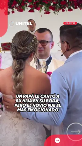 Le cantó “Y cómo es él” a su hija en el día de su boda, pero el más emocionado fue visiblemente el novio de la mujer. #Viral #UnitelDigital #UnitelBolivia #Unitel