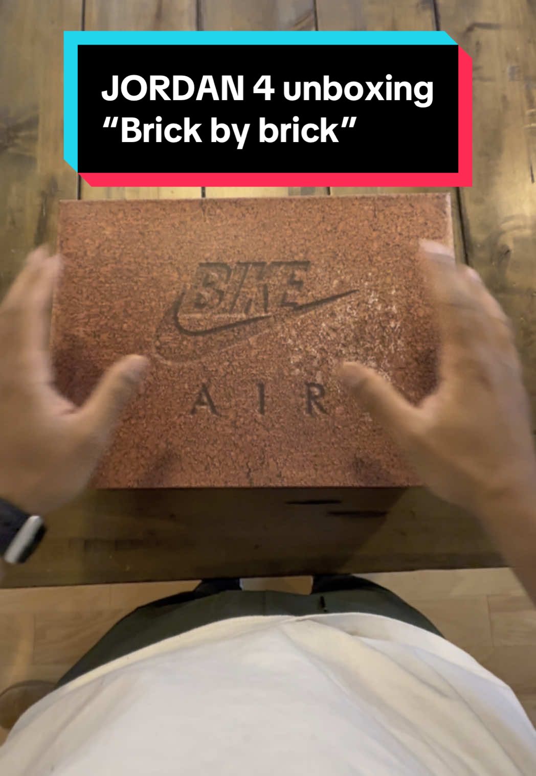 Unboxing the Jordan 4 ‘Brick by Brick’ — every detail tells a story. These aren’t just sneakers, they’re architecture on your feet.